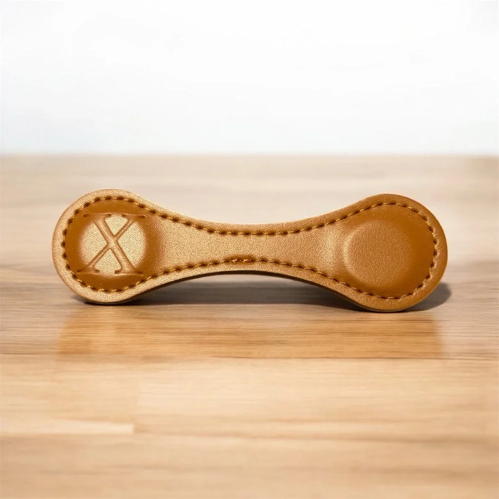 Premium Handmade Leather Bookmark – Tan Double-End Design, Durable & Stylish